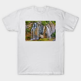 The "twin" waterfalls of Souda T-Shirt